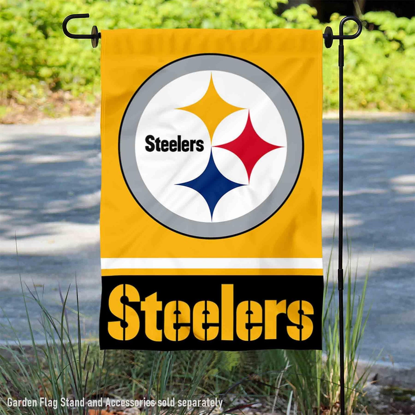 Steelers Gold Double Sided Garden Flag