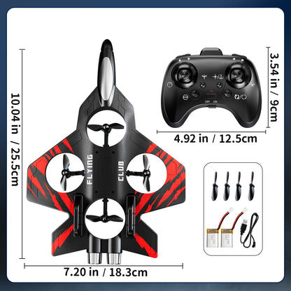 MSKOLER Foam Remote Control Airplane for Kids 8-12, RC Plane with Colorful Lights, RC Airplanes with 360°Flip and Stunt Roll, Airplane Toy RC Helicopter Gift for Boys Girls 8 9 10 11 12 and Adults