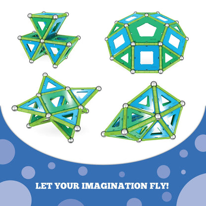 GEOMAG Magnetic Toys | Magnets for Kids | STEM-endorsed Educational Building Set for Creativity & Learning Fun | Swiss-made | Age 5+ PANELS 83-piece