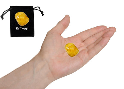Erliway Topaz Healing Crystal Stones, 1.25-2.0" Large Reiki Healing Gemstones Natural Tumbled Polished Stones for Energy Witchcraft Therapy Meditation