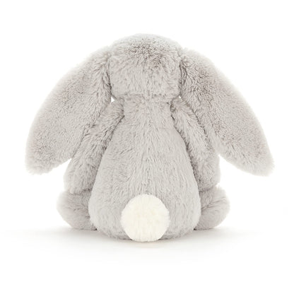 Jellycat Bashful Grey Bunny Stuffed Animal, Medium 12 inches - Rabbit and Bunny Plush Toy - Classic Children's Gift