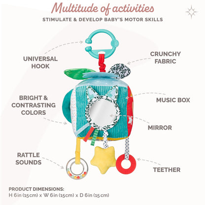 Sophie la girafe Maxi Sensory Cube | Soft, Fun & Easy to Grasp | 9 Activities to Awaken Baby's Senses