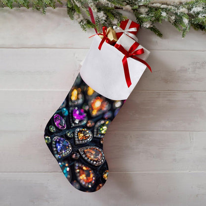 Christmas Holiday Decor Socks,Intricate Jewelry Patterns Printed Personalized Christmas Stockings,Hanging Stockings Can Be Used As Decorations Fireplaces, Christmas Tree And Stairs,The Best Gift To Gi