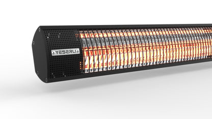 YESERLl Electric Patio Heater with Remote Control- 1500w Outdoor Heater Fast Heating with 3 Power Setting, WallMounted Carbon Infrared Heater Quiet - IP55 Waterproof and 24H Timer for Snow Outdoor