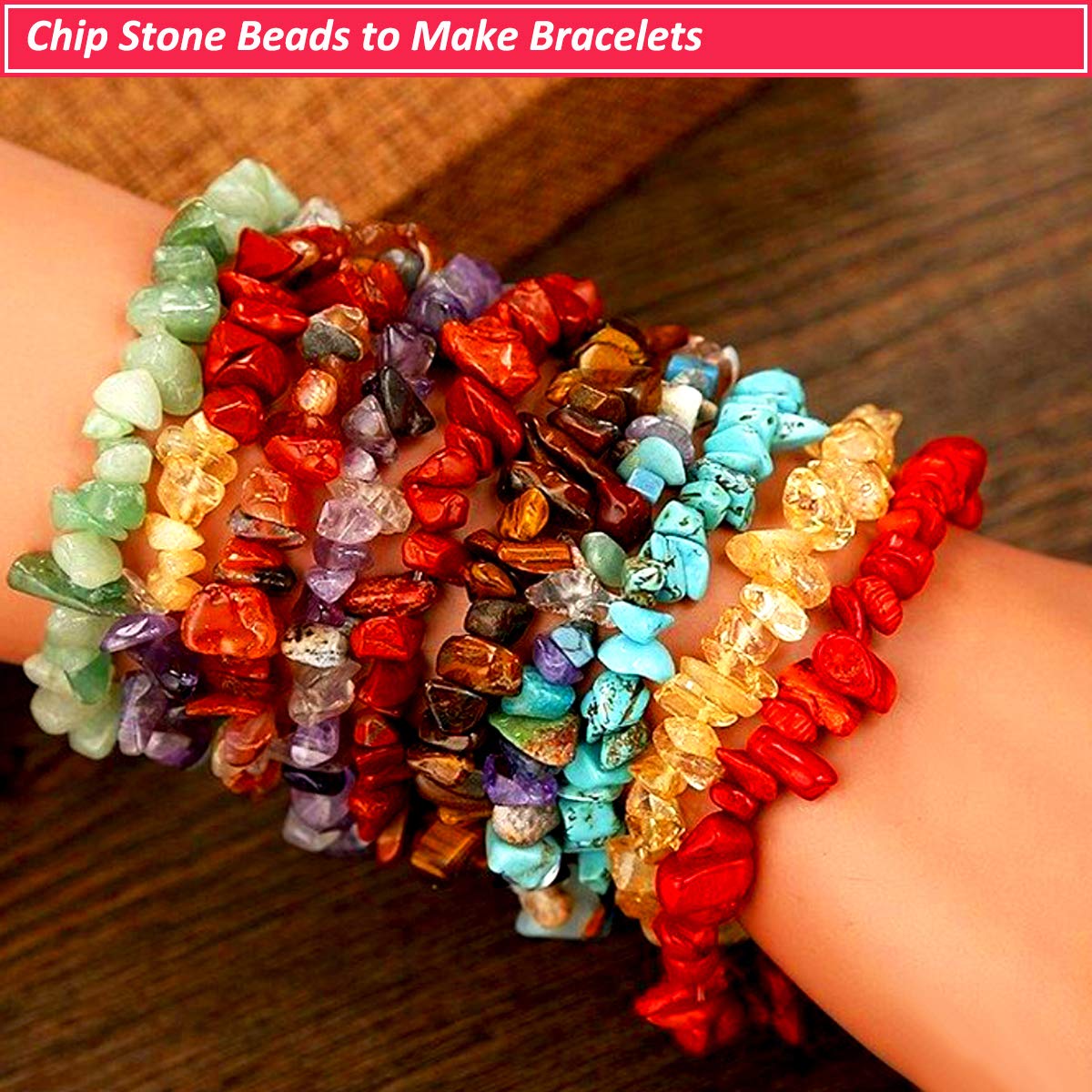 420PCS Chip Stone Beads Amazonite, Irregular Gemstones Healing Crystal Loose Beads Crushed Chunked Crystal Pieces with Plastic Box for Bracelet Jewelry Making DIY Art Crafts (Amazonite)