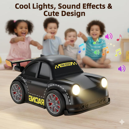 PanniOhye 3-in-1 Smart RC Car with Follow & Escape Modes, 360° Stunt Drift, Voice/Light Effects, and Pet Play Mode, 4WD Remote Control Car Toy for Kids and Cat Dogs (White)