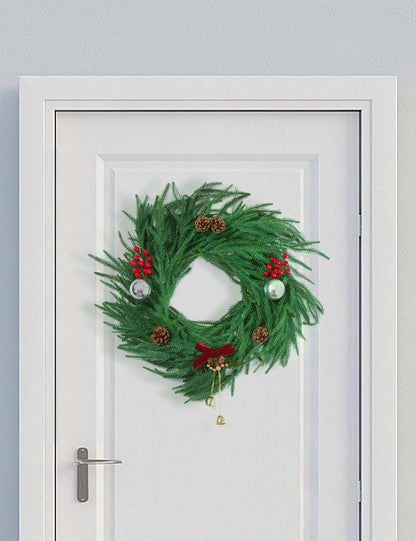 Heleze 6 Ft Norfolk Pine Garland Realistic - Christmas Mantel Garlands, Faux Norfolk Pine Natural Touch Garland for Table Fireplace Stairs Christmas Decorations