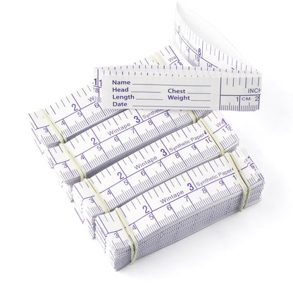 VAXATO (Pack of 100) 24Inch/60CM Paper Tape Measure, Disposable Wound Measuring Rulers，Educare Measuring Tape, Wound Measurement Tools, Medical Measurement Ruler