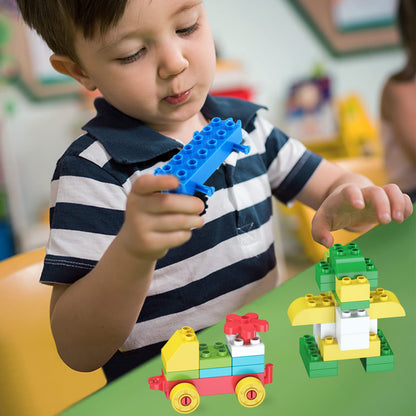 Cutedeer 258 Piece Classic Big Building Blocks Set for Kids Toddlers Compatible with All Major Brands, Large Building Bricks STEM Toys with Gift Box for All Ages Boys Girls