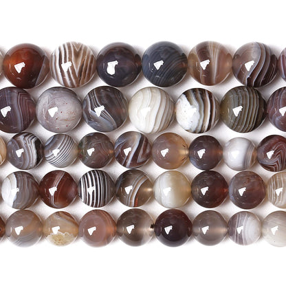 6MM 60PCS Natural Gemstone Stone Botswana Sardonyx Agate Beads for Jewelry Making DIY Bracelet
