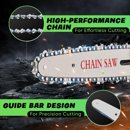 Saker Mini Chainsaw Cordless,6 Inch Chainsaw, Mini Electric Chainsaw Cordless Battery Powered,One-Hand Portable Chain Saw for Tree Trimming, Pruning&Wood Cutting,Gifts for Men Husband