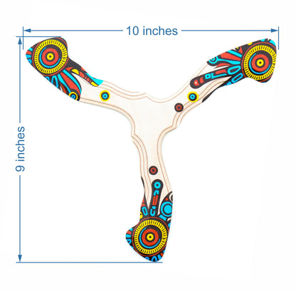 Boomerang for Teens & Adults, Designed for Beginners – Easy to Throw, Pro Performance Boomerang That Comes Back, Made of Plywood, Fun Outdoor Game, Thin, Lightweight and Safe to Use, Model: N6