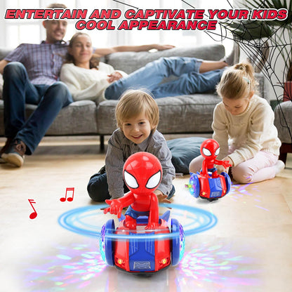 YOTOY Dancing Robot Spider Toys for Kids, Lights & Music, Automatic Steering, 360 Degree Flexible Rotation, Toy Cars for Toddlers, Birthday Gift for Ages 3 4 5 6 7 8 Years Old Boys