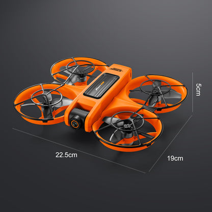 Drone With Large Screen Remote Control (4.92in) , Mini Airplane with Dual Cameras, 2 Batteries, 360° Flips, Full Propeller Guard Protection for Anti-Collision, Brushless Motor, Hovering, Quadcopter with Optical Flow Positioning, RC Helicopter for Adults a