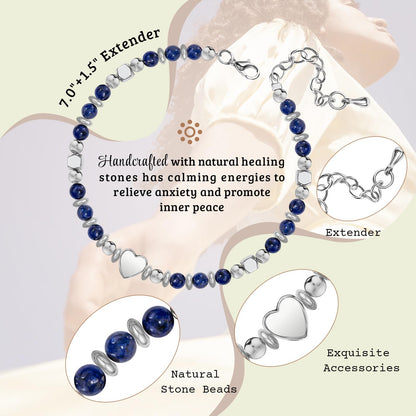 ZOKCC Inspirational Gifts Bracelets for Women: Healing Natural Stone Beaded Bracelets - Mothers Day Birthday Graduation Christmas Gifts for Women Friends Mom Daughter Sister Bestie