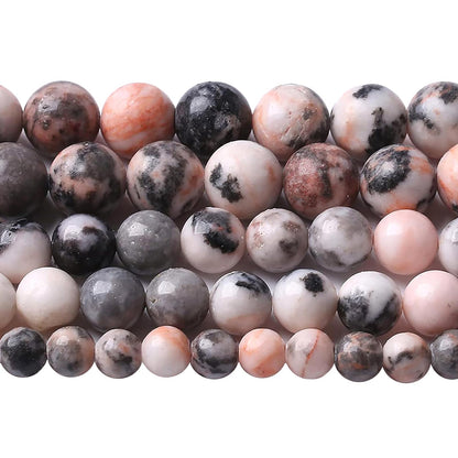 38pcs 10mm Natural Pink Zebra Jaspers Beads Round Loose Beads for Jewelry Making DIY Bracelet Crystal Energy Healing Power Stone (10mm, Pink Zebra Jaspers)