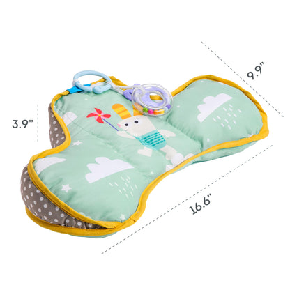 Taf Toys Baby Tummy Time Support Toy | Perfect for 2-6 Months Old Babies, Enables Easier Development & Easier Parenting, Natural Developmental, Comfortable, Ergonomic Design, Detachable Toys
