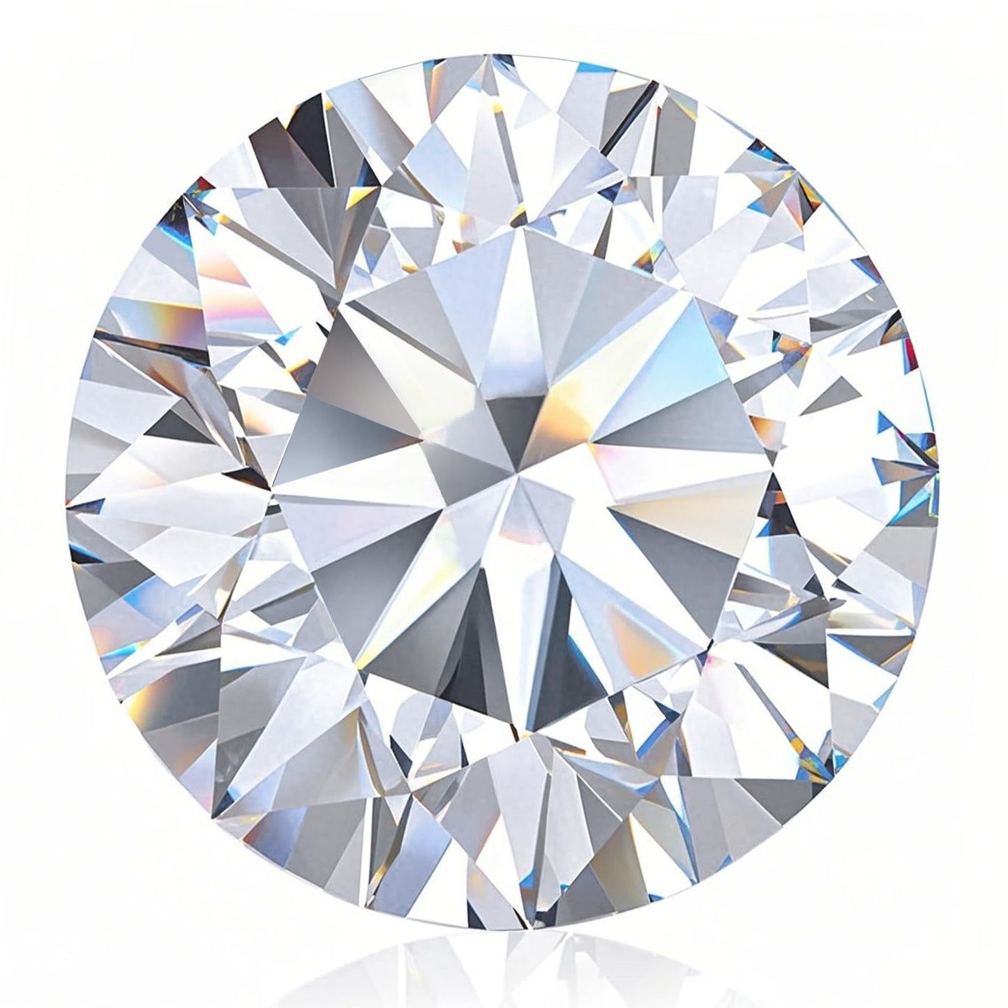 Pmfxinyao 0.2-10 Carats Moissanite Loose Gemstone, Round Cut, D Color VVS1 Clarity, with GRA Certificate. (1 Carats)