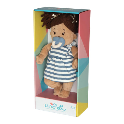 Manhattan Toy Baby Stella Beige with Brown Hair 15" Soft First Doll