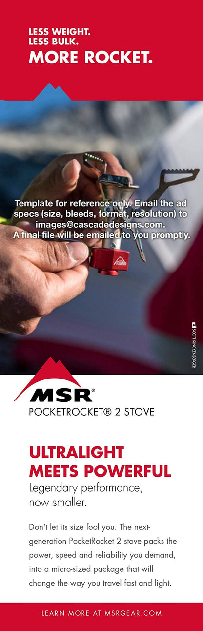 MSR PocketRocket 2 Ultralight Camping and Backpacking Stove