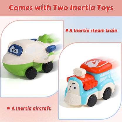 HAYXUN Montessori Toy for 1+ Year Old Girls, 10-in-1 Musical Learning Bus Baby Toys for 12-18 Months Present, Educational Developmental Sensory Toy, First Birthday Gifts for 1 Year Old Girl Toddlers