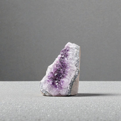 EMPORION Natural Amethyst (0.5 lb to 1 lb) - 3" to 4.5" Height - Crystal Clusters Stone from Uruguay Raw Geode Quartz - Deep Purple Color