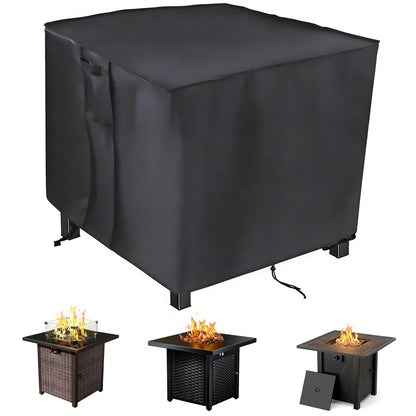 Saking Fire Pit Cover,30 inch Firepit Covers Square Gas Fireplace Fire Pit Table Cover for Propane Fire Pit- 30 X 30 X 25 inch