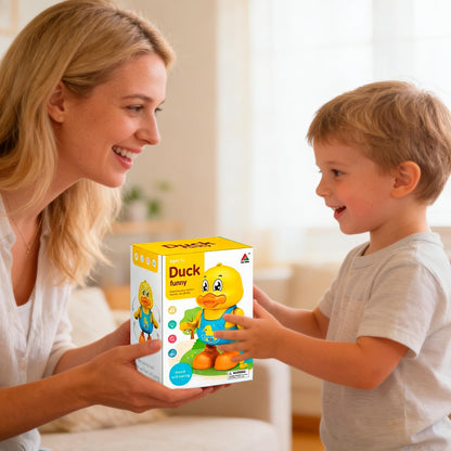 lonfypeng ‌Interactive Dancing Duck Musical Toy for Toddlers, Flashing Lights & Melodies, Baby Musical Easter Duck Toy Dancing Crawling Tummy Time Toys Birthday Easter Gifts