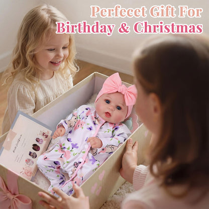 BABESIDE Reborn Baby Dolls 20 Inch Bailyn – Lifelike Realistic Baby Doll with Soft Cloth Body, Real Life Baby Dolls for Girls, Open Eyes Newborn Doll for Kids Age 3+