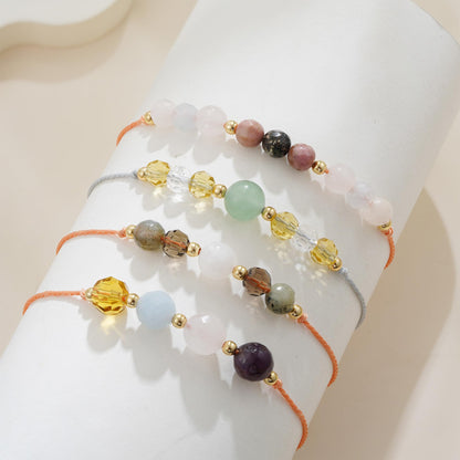 Fezodo Inspirational Encouragement Gifts for Women, Good Vibes Only Moonstone Bracelet Encouragement Cheer Up Gifts for Women Friend Sister Coworker Bestie
