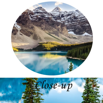 KREATIVE ARTS - 5 Pieces Canvas Prints Wall Art Canada Moraine Lake And Rocky Mountain Landscape Pictures Modern Canvas Painting Giclee Artwork For Home Decoration (Large Size 60x32inch)