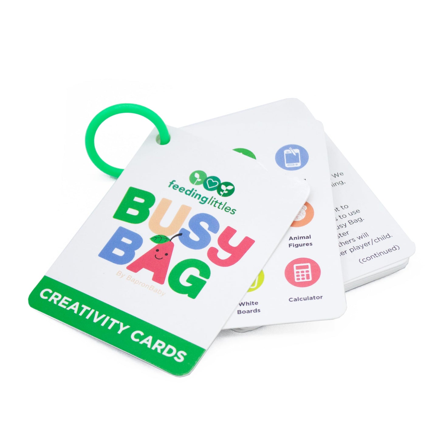 BapronBaby Feeding Littles Busy Bag (Sage) - Toddler Travel Activity Kit with Bonus Stickerbooks, Restaurant Activity Kit for Independent and Family-Wide Play, Age 3+