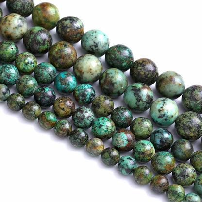 4MM 88PCS Natural Stone Green African Turquoise Spacer Loose Beads for Jewelry Making DIY Bracelet Necklace