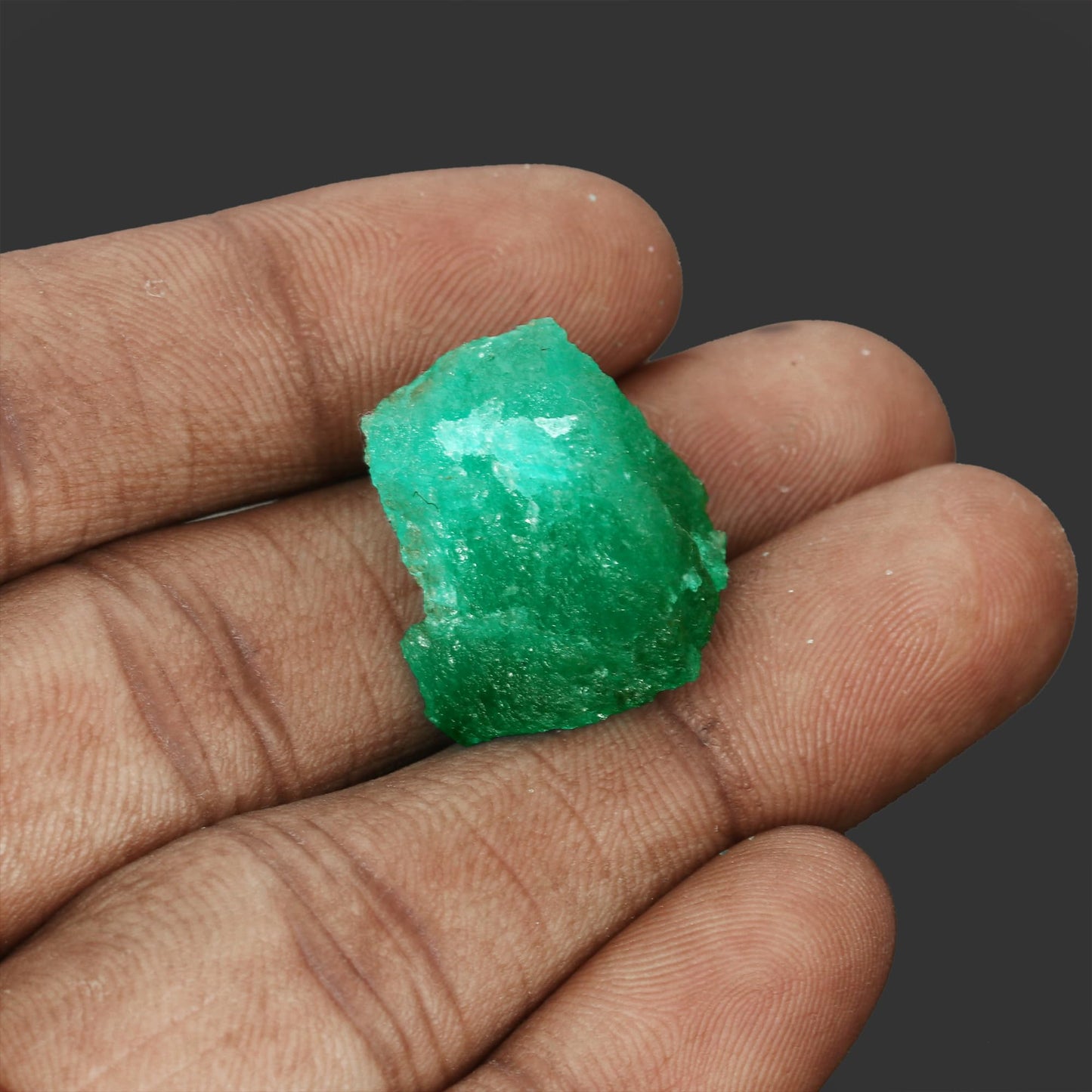 GEMHUB Loose Rough Emerald Green Gemstones for Jewelry Making 11.50 Ct Crystals and Healing Stones | Rough Emerald Gem Stones
