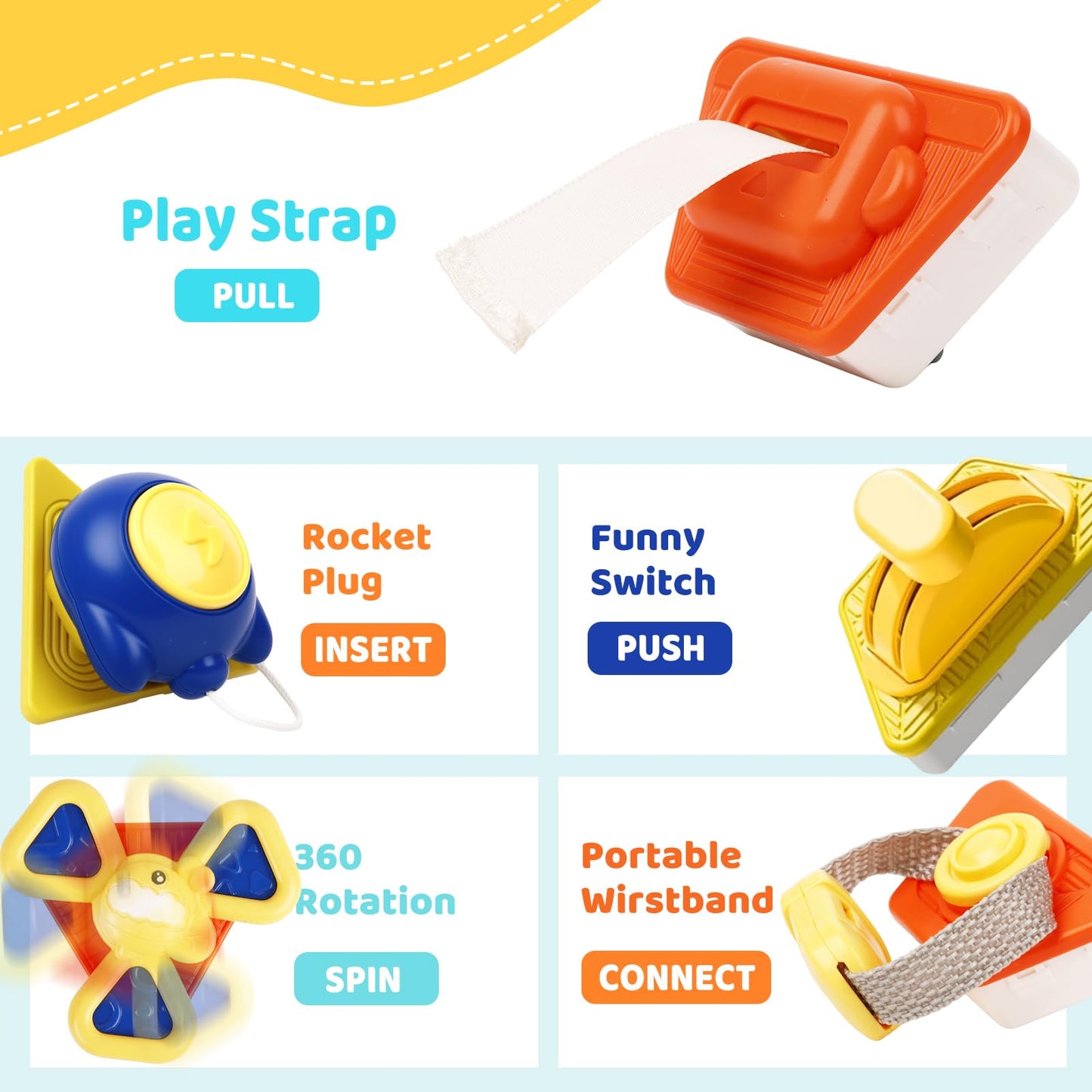 22-in-1 Baby Activity Cube,Montessori Sensory Toy Toddler 1-3, Kid Education Learning Activity Toys, Early Educational Birthday Gift for 1 2 Year Olds Boy Girl (Colorful)