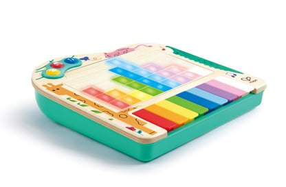 Hape Dynamic Pixel Piano - 3-in-1 Interactive Wooden Piano Toy for Toddlers Age 1-6, Musical Sensory Toy with LED Pixel Art Screen, Guided Melodies & Animal Sounds, Early Learning Educational Gift