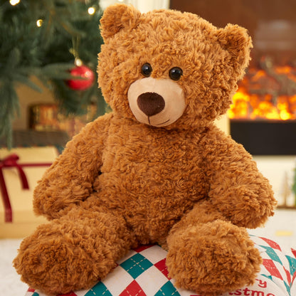 Tezituor Small Teddy Bear Stuffed Animals 18inch, Cute Teddy Bear Plush Toys for Kids Girl Boy, Christmas Bear Plushie Gift for Girlfriend Boyfriend Women Wife, Brown