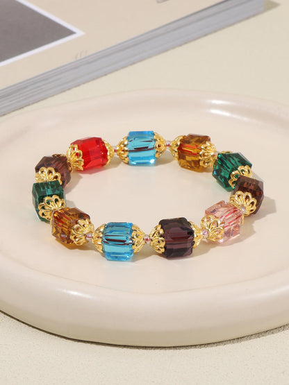 HANGINTHERE Seven Chakra Crystal Bracelet for Women, 10 mm Beaded Healing Stone Spiritual Gift for Mom Wife Best Friend, Birthday Anniversary Christmas (10mm Seven Chakra Crystal Bracelet for Women)