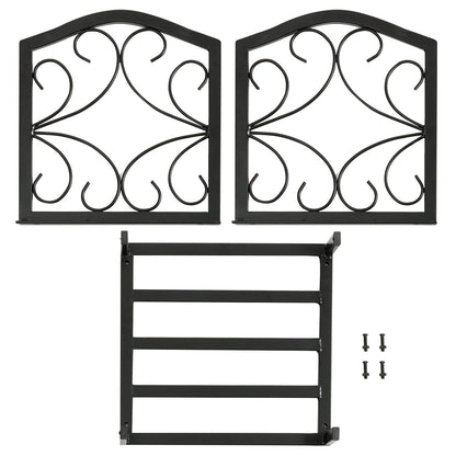 PHI VILLA 17 Inch Small Firewood Racks Indoor/Outdoor Firewood Bin Wood Burning Stove Accessories Wood Storage Log Rack Holder