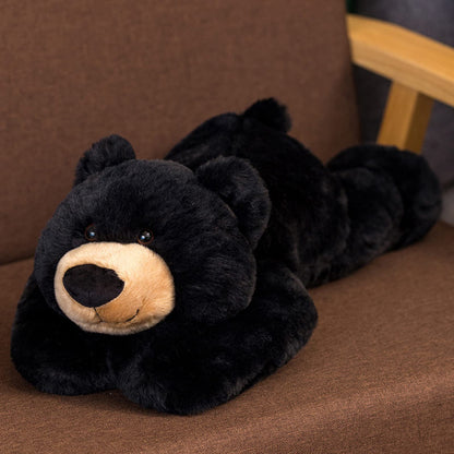 ronivia Weighted Stuffed Animals, 19.7" 3.3lbs Weighted Bear Stuffed Animal Toy Cute Black Bear Plush Pillow Weighted Plush Animals Toy