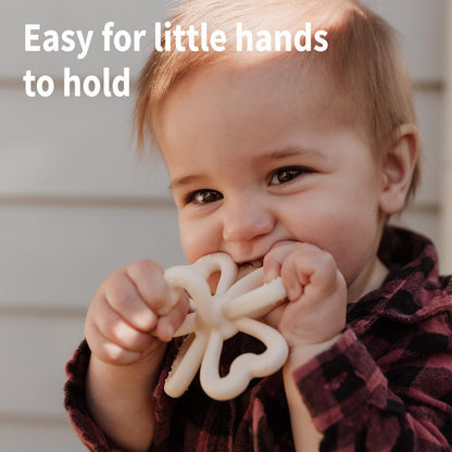 Haakaa Clover Baby Fruit Feeder & Haakaa Silicone Clover Teether(Steel Blue & Copper)