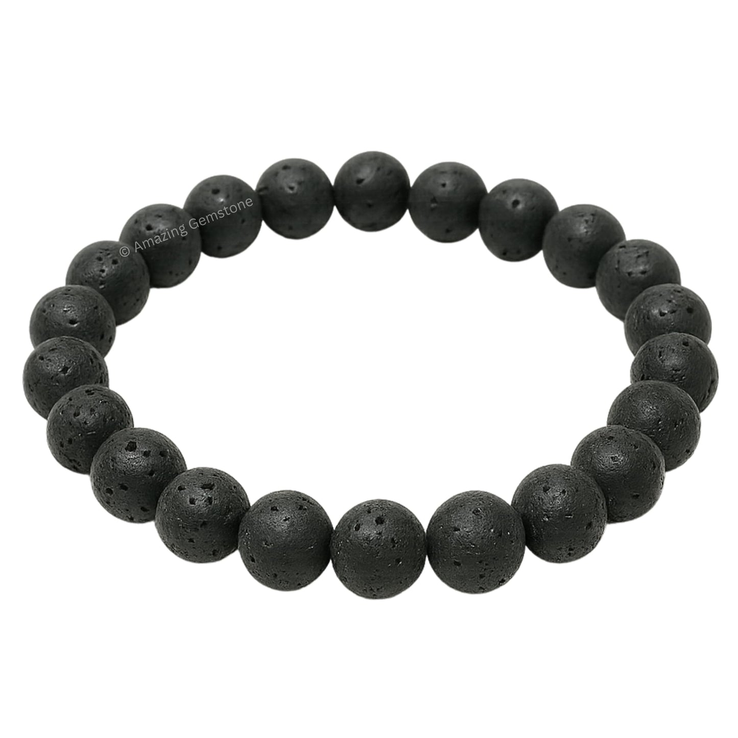 Amazing Gemstone Crystal Bracelet for Women Men's Gifts - Protection Healing Crystal Bracelet - 8mm Gemstone Beaded Stretchable Bracelet Pulseras Para Hombres Mujer Stocking Stuffers Mothers Day Gift (Lava)