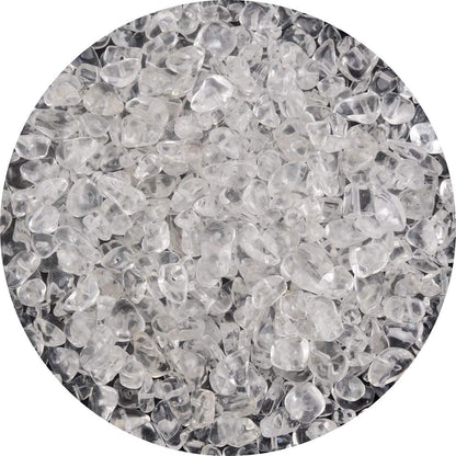 Natural Chip Stone Beads Crystal Quartz 5-8mm About 400 Pieces Irregular Gemstones Healing Crystal Loose Rocks Bead Hole Drilled DIY for Bracelet Jewelry Making Crafting (5-8mm, Clear Crystal Quartz)