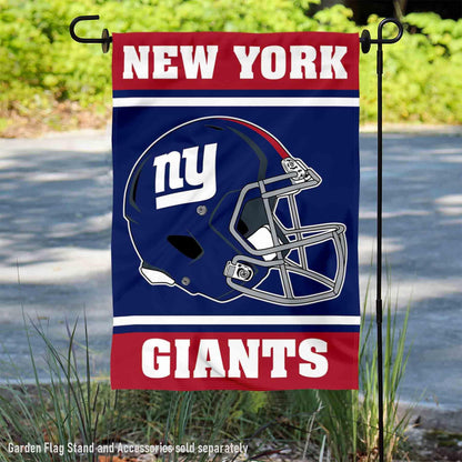 New York Giants Helmet Double Sided Garden Banner Flag