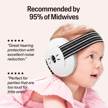 Alpine Muffy Baby Ear Protection for Babies and Toddlers up to 36 Months - CE & ANSI Certified - Noise Reduction Earmuffs - Comfortable Baby Headphones Against Hearing Damage & Improves Sleep - Black