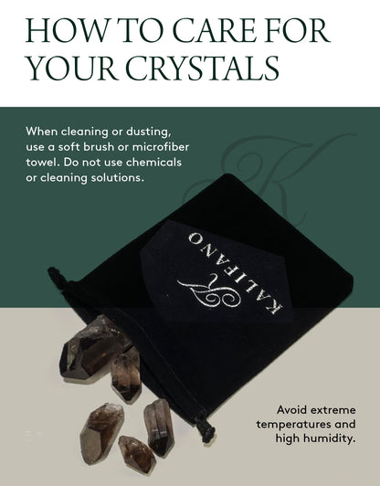 KALIFANO Smoky Quartz Points Bundle (250+ Carats) - Bulk High Energy Raw Lemurian Reiki Morion Cuarzo Crystal Used for Clarity and Purpose - Information Card Included (Family Owned & Operated)