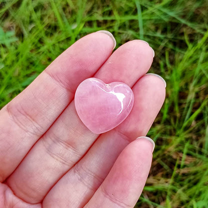 10 PCS Healing Crystals Bulk Natural Stone Heart Shape Amethyst Rose Quartz Tiger Eye Clear Quartz Obsidian Pocket Palm Thumb Gemstone Decor for Garden, Lawn, Flowerpot