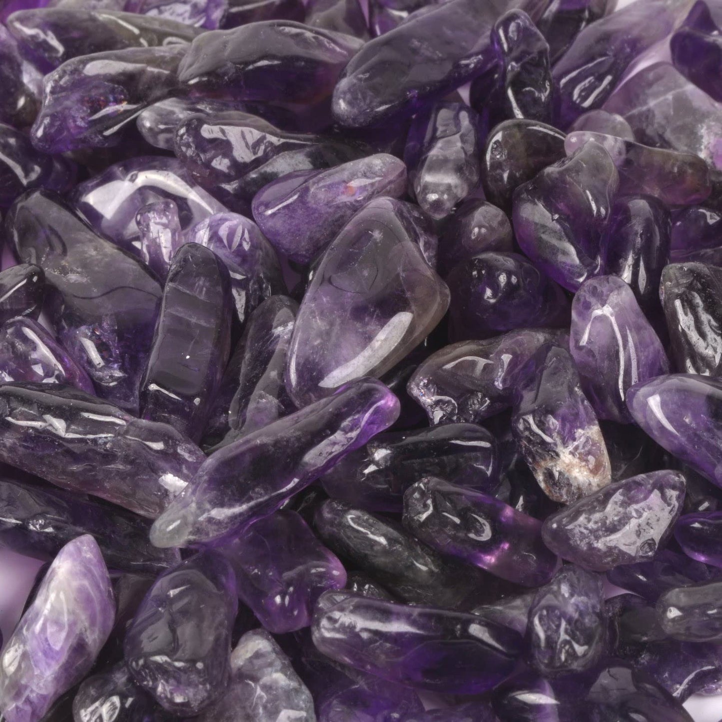 Natural Amethyst Polished Chips Crushed Tumbled Stone Crystal Healing Embellishments 100 grams