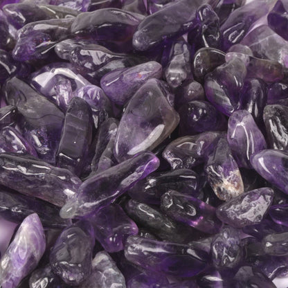 Natural Amethyst Polished Chips Crushed Tumbled Stone Crystal Healing Embellishments 100 grams