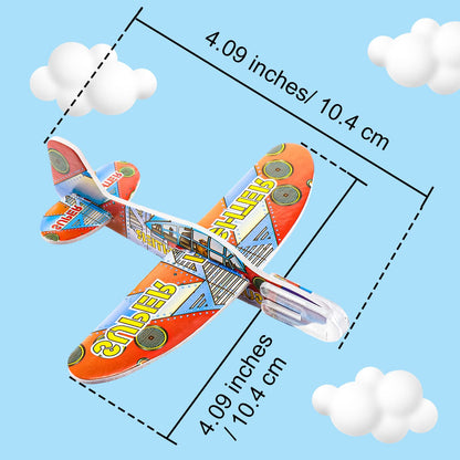 Libima 144 Pcs Foam Airplanes Toy for Kids Bulk Glider Planes Outdoor Flying Toys Airplane Party Favors Individually Wrapped Foam Plane Kit for Birthday Party Carnival Classroom Prizes
